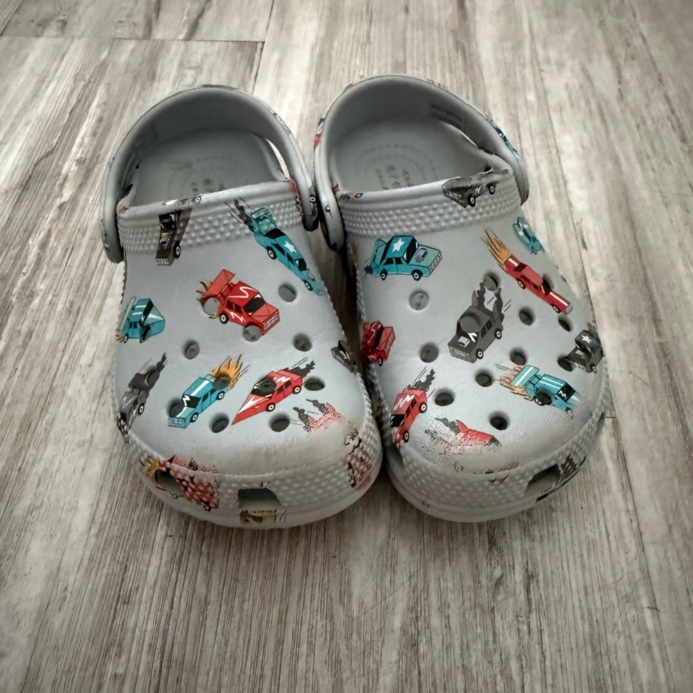 CROCS Kids' Fun Car Print Clogs